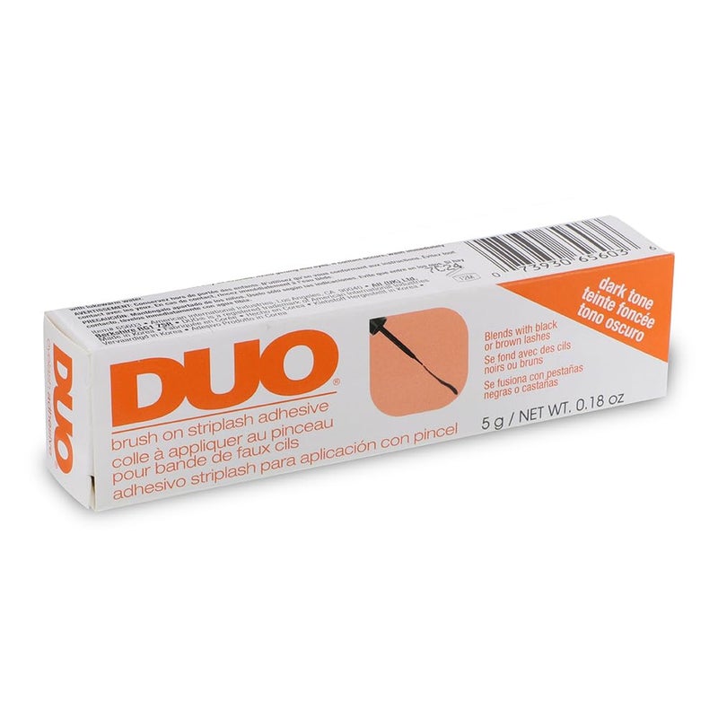 DUO Strip Lash Adhesive - Dark Tone, Waterproof Lash Glue for Eyelash Clusters, Long Lasting Wear, 0.18 oz - Image 1